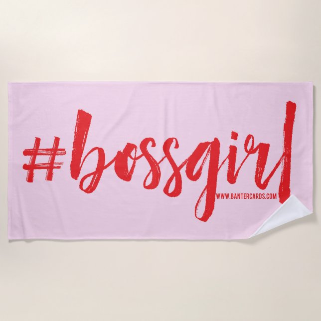 Bossgirl Beach Towel (Front)