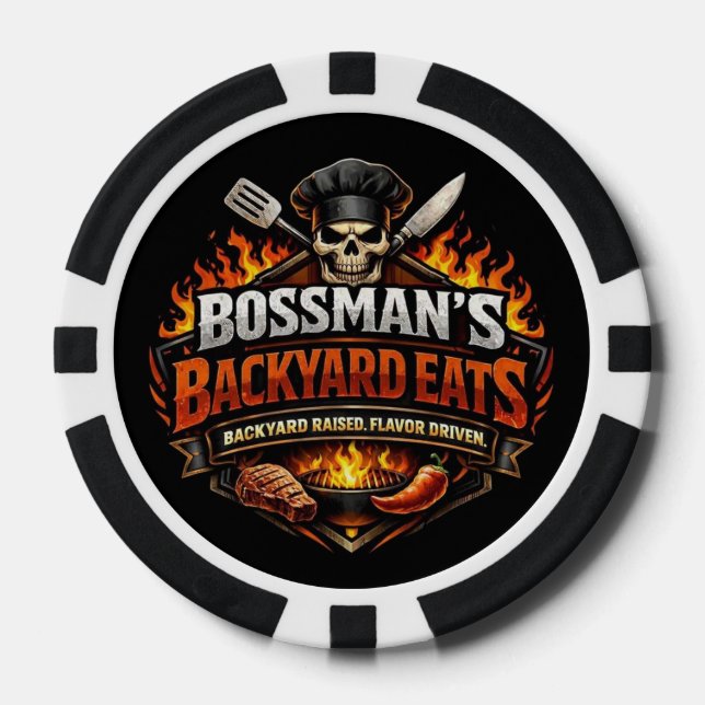 Bossmans Backyard Eats Poker Chips (Front)