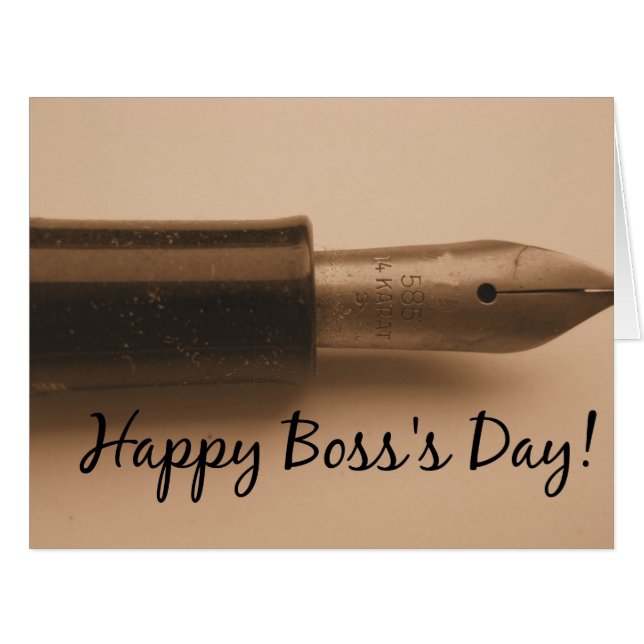 Boss's Day Card (Front Horizontal)