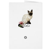 Boss's Day Card Diva Cat Crown (Back)