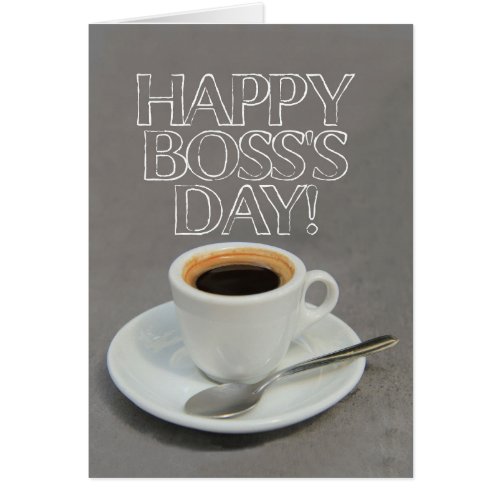 Bosss Day Coffee Card