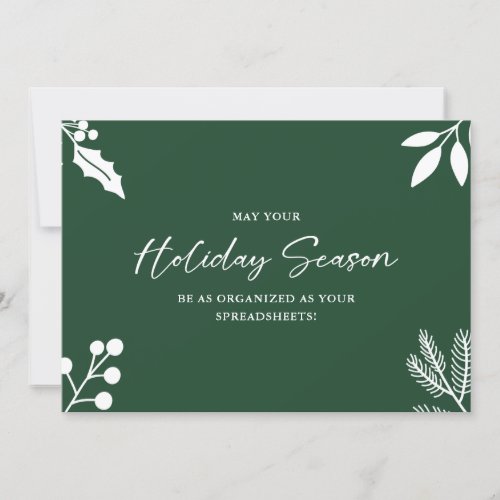 Bosss Excel_lent Holidays Funny Sayings Holiday Card