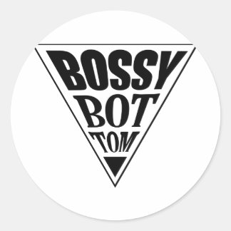 BOSSY BOTTOM PRIDE CLASSIC ROUND STICKER
