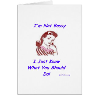 Bossy Cards