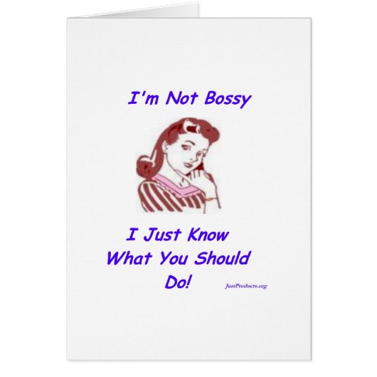 Bossy Cards (Front)