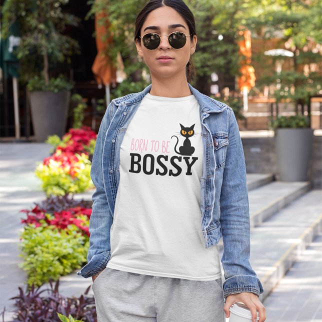 Bossy cat funny and elegant pet lover T-Shirt (Creator Uploaded)