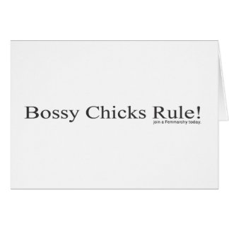 Bossy Chicks Rule Cards