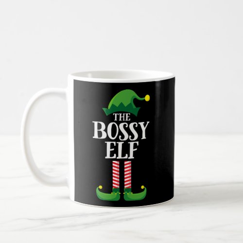 Bossy Elf Matching Family Group Christmas Party Pa Coffee Mug