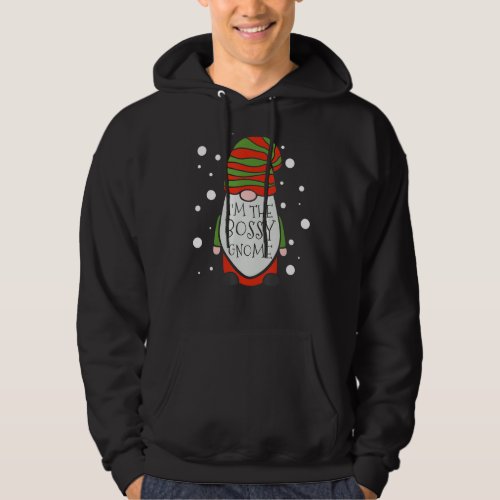 Bossy Gnome  Matching Family Group  Funny Christma Hoodie