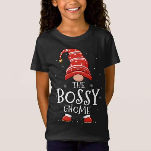 Bossy Gnome Xmas Family Matching Funny Christmas G T_Shirt
