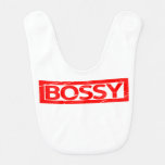 Bossy Stamp Baby Bib