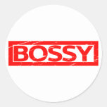 Bossy Stamp Classic Round Sticker