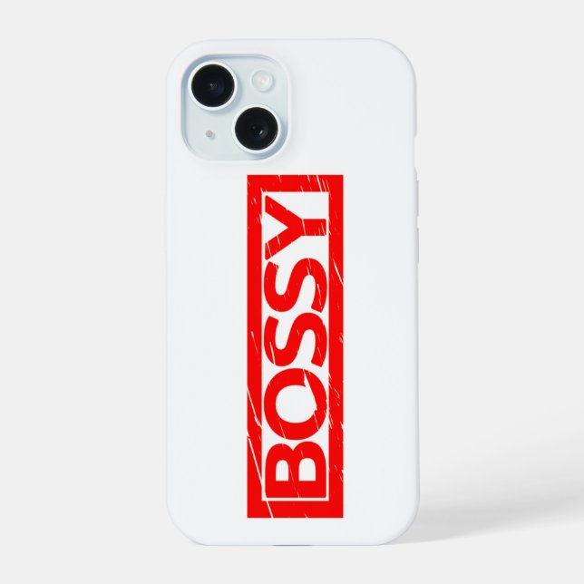 Bossy Stamp Iphone Case (Back)