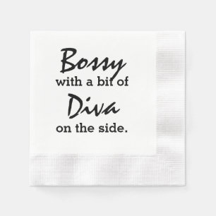 Bossy With A Bit of Diva Napkins