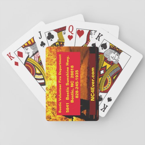 Bostic Volunteer Fire Department Playing Cards