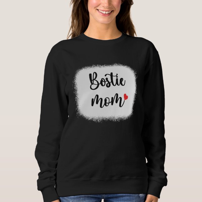 Bostie Dog Mom Womens Boston Terrier Sweatshirt (Front)