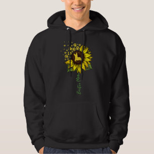 Bostie Mom Sunflower Boston Terrier Dog Mom Hoodie