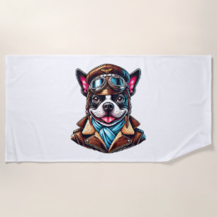 Bostie Pilot Design Beach Towel
