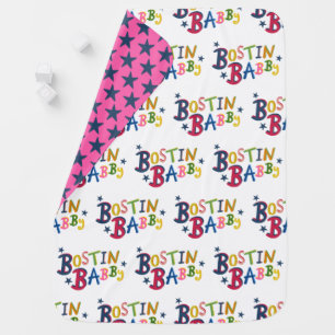 BOSTIN BABBY Black Country Words Baby Blanket