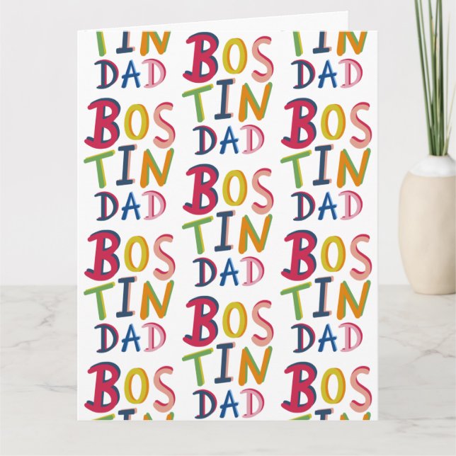 Bostin Dad Black Country Birthday or Father's Day  Card (Front)