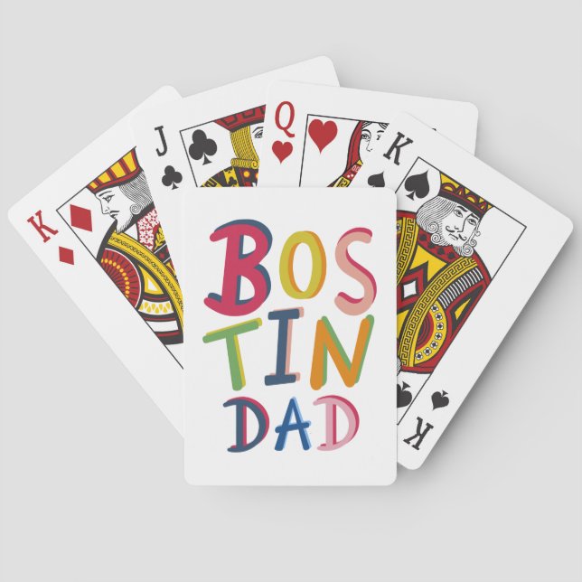 Bostin Dad Black Country Poker Cards (Back)