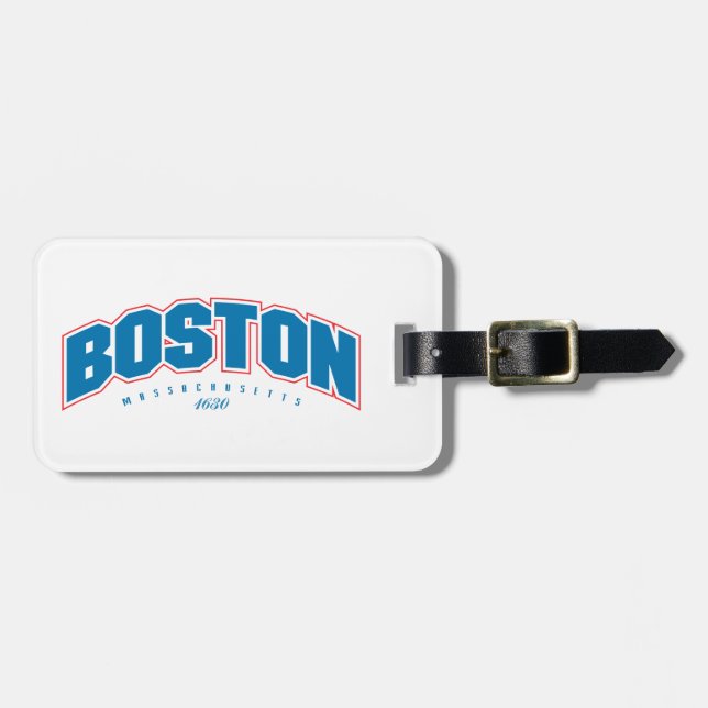 Boston 1630 luggage tag (Front Horizontal)