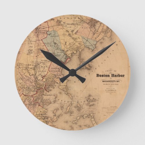 Boston 1861 round clock