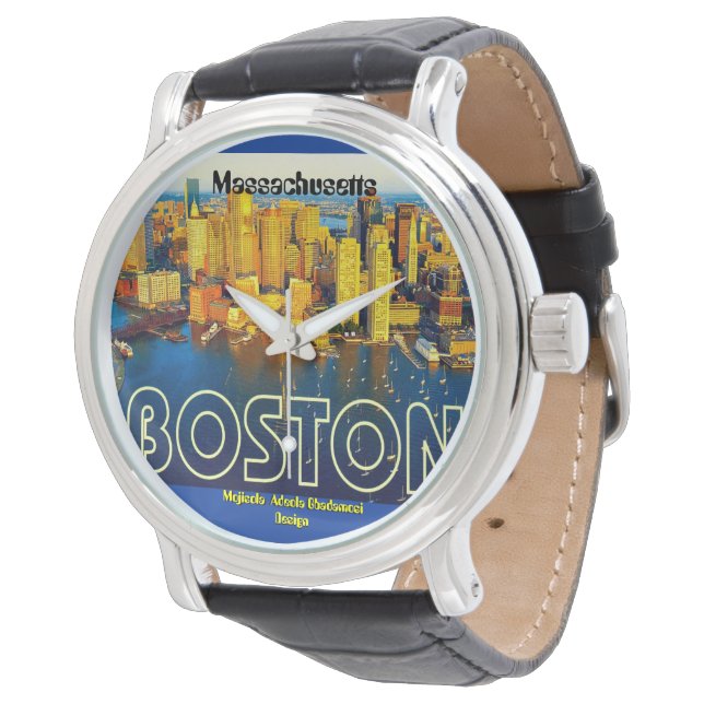 boston 2, Massachusetts - Customized Watch (Angled)