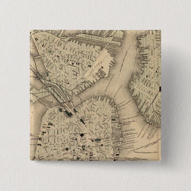 Boston 3 pinback button (Front)