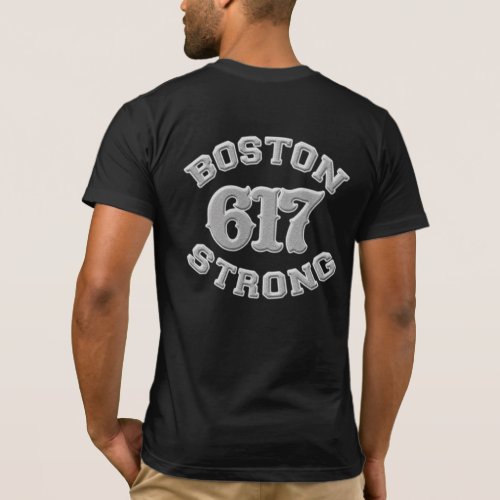 BOSTON 617 STRONG 3D Patch T_Shirt