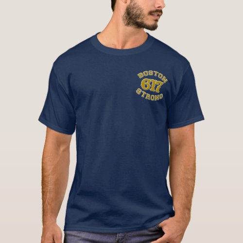 BOSTON 617 STRONG 3D Patch T_Shirt