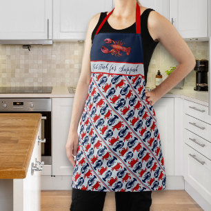 Boston Accent Lobstah for Suppah Bib Apron