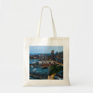 Boston Aerial View Tote Bag