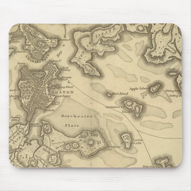 Boston and Its Environs Mouse Pad (Front)