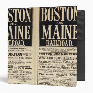 Boston and Maine Railroad 3 Ring Binder