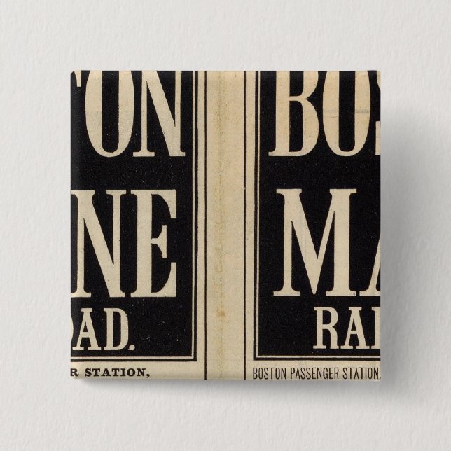 Boston and Maine Railroad Pinback Button (Front)