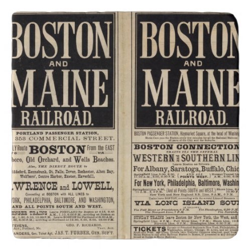 Boston and Maine Railroad Trivet