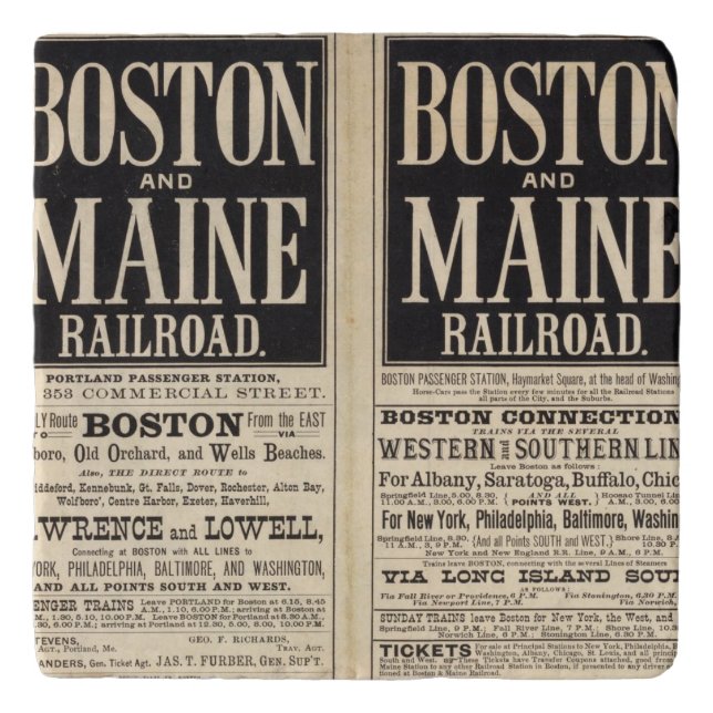 Boston and Maine Railroad Trivet (Front)