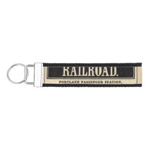 Boston and Maine Railroad Wrist Keychain