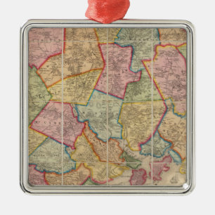 Boston and vicinity metal ornament
