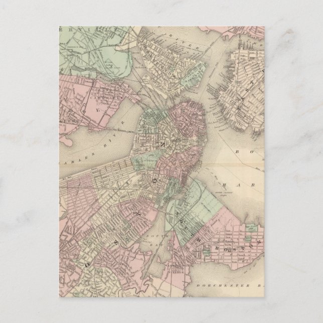 Boston and Vicinity Postcard (Front)