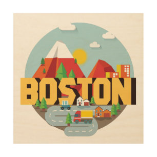 Boston As A Destination Wood Wall Decor