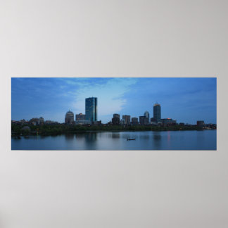 Boston At Dusk Poster