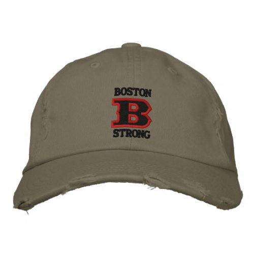 BOSTON B STRONG Embroidered Cap RIBBON EDITION