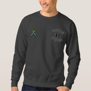 Boston B Strong Embroidered Ribbon Edition Sweatshirt
