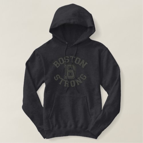 Boston B Strong Embroidery Embroidered Hoodie