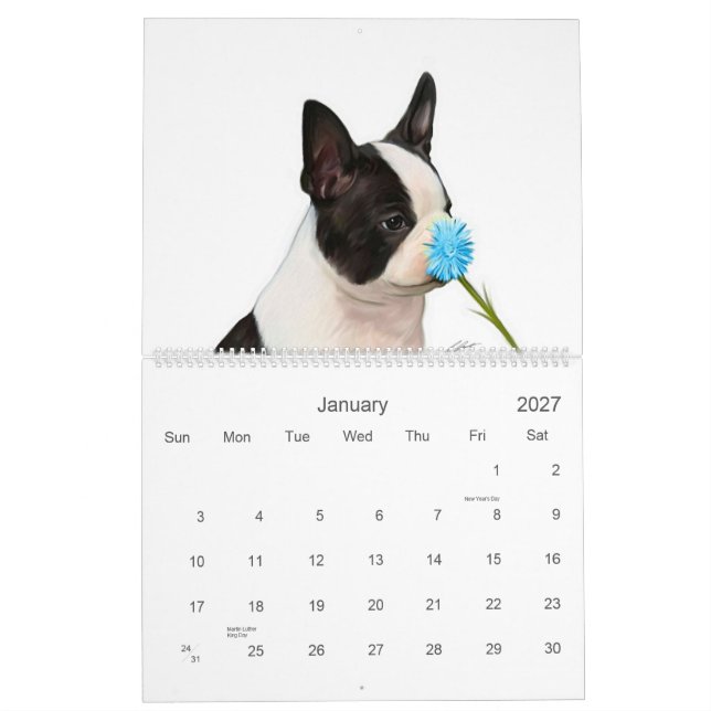 Boston Babies 2 Calendar (Jan 2027)