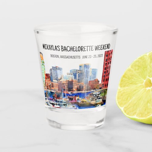 Boston Bachelorette Weekend Shot glass