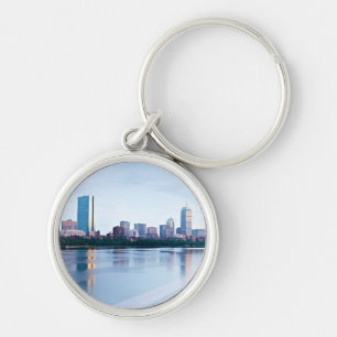 Boston Back bay across Charles River Keychain
