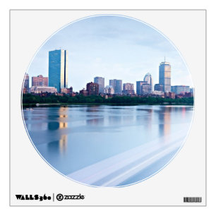 Boston Back bay across Charles River Wall Decal
